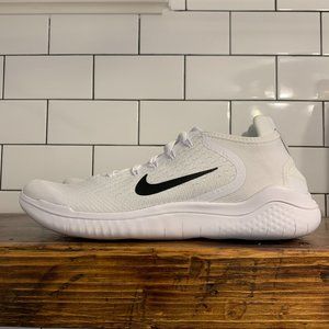 Nike Men's Free RN 2018 White Running Shoes